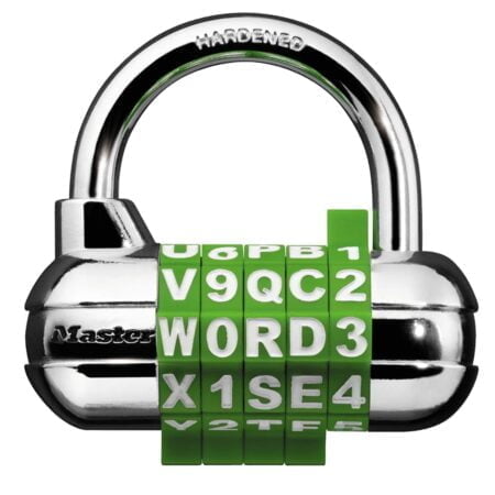 Master Lock Word Combination Lock, Set Your Own Word Combination Lock for Gym and School L