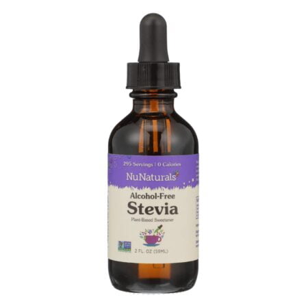 NuNaturals Liquid Stevia, Sugar-Free Sweetener, Plant-Based Sugar Substitute, Zero Calorie