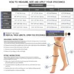 Truform 20-30 mmHg Compression Stockings for Men and Women, Thigh High Length, Dot-Top, Op - Image 2