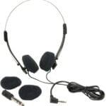 Parts Express Mini Stereo Lightweight Headphones with 4 Foot Cord - Image 2