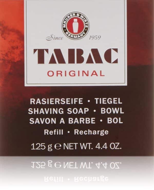 Tabac Original By Maurer & Wirtz For Men Shaving Soap Bowl Refill, 4.4-Ounces