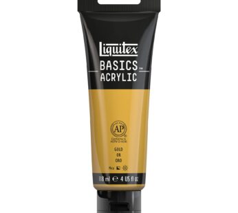 Liquitex BASICS Acrylic Paint, 118ml (4-oz) Tube, Gold