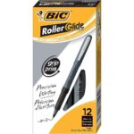 BIC Grip Stick Roller Ball Pen, Micro Fine Point (0.5 mm), Black, 12 Pens (GREM11BK) - Image 5