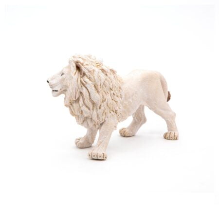 Papo -hand-painted - figurine -Wild animal kingdom - White Lion -50074 -Collectible - For - Image 6