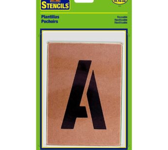 HY-KO Products ST-4 Number & Letter Stencils, 4 INCH, Tan