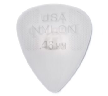 JIM DUNLOP Nylon Standard, White, .46mm, 12/Player’s Pack