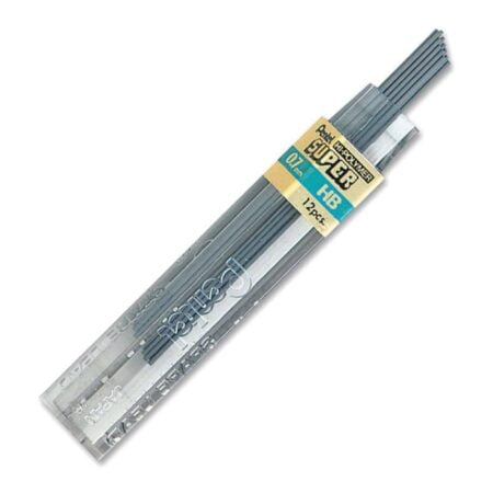 Pentel Super Hi-Polymer Lead Refill, 0.7mm Medium, HB, 12 Pieces of Lead - Image 2