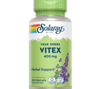 SOLARAY Vitex Berry 400mg | Womens Healthy Hormone Balance Formula | Menstruation & Menopa