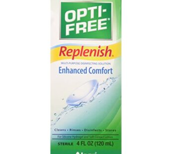 Opti-Free replenish solution for contact lenses 4 Fl oz