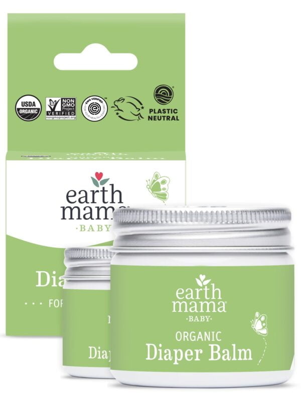 Earth Mama Organic Diaper Balm 2-Ounce | Diaper Cream for Baby | EWG Verified, Petroleum &