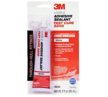 3M Marine Adhesive Sealant Fast Cure 5200 (05220) Permanent Bonding and Sealing for Boats