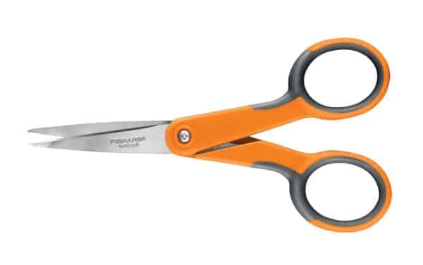 Fiskars SoftGrip Micro-Tip Scissors - Fabric Scissors for Sewing, Arts, and Crafts - 5" St - Image 2