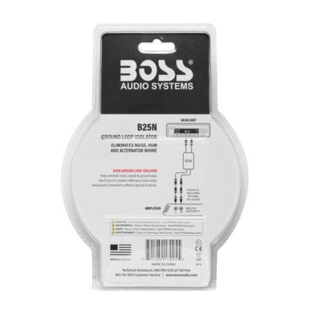 BOSS Audio Systems Ground Loop Isolator B25N noise Filter for Car Audio Systems - Image 3