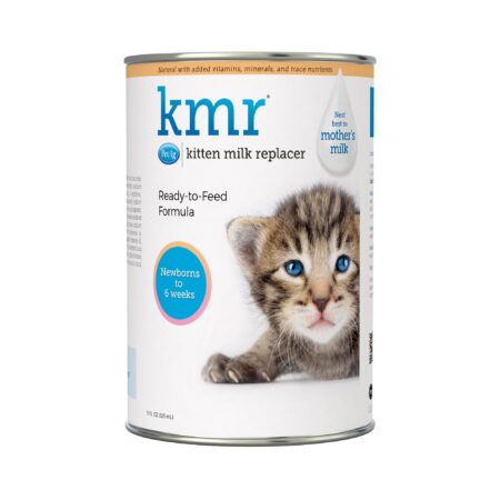 Pet-Ag KMR Kitten Milk Replacer Liquid - 11 oz - Ready-to-Feed Kitten Formula with Vitamin