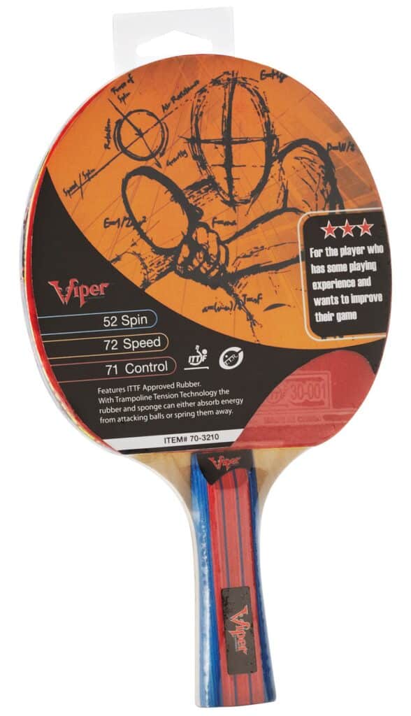 Viper Table Tennis Orbital Velocity Racket/Paddle - Image 2