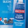 Loctite Clear Silicone Sealant, 2.7 fl oz, 1 Pack - 100% Waterproof Sealant for Glass, Cer