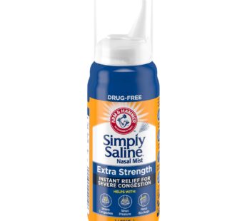 Arm & Hammer Simply Saline Nasal Mist Extra Strength, Severe Congestion, 1.6 Ounce