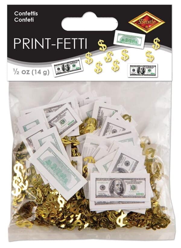 Big Bucks Print-Fetti Party Accessory (1 count) (.5 Oz/Pkg) - Image 2