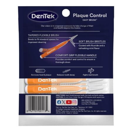 DenTek Easy Brush Interdental Cleaners | Brushes Between Teeth | Standard | Mint Flavor | - Image 6