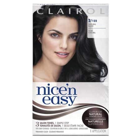 Clairol Nice 'n Easy Permanent Color, 2/122 Natural Black 1 ea