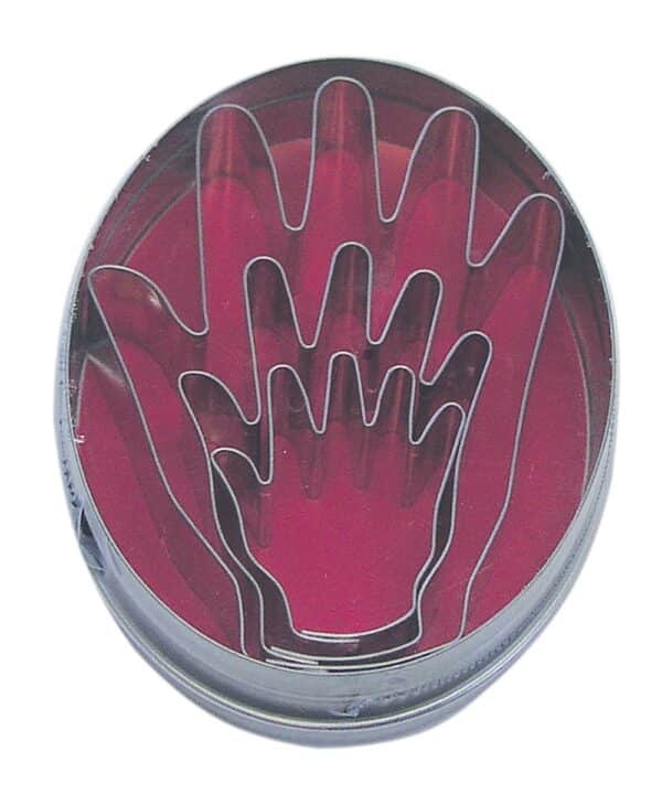 R&M International Hand Shaped Cookie Cutters, Assorted Sizes, 3-Piece Set in Gift Tin - Image 2