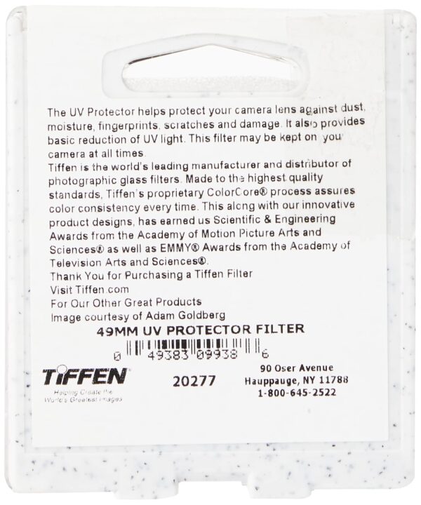 Tiffen 49UVP 49mm UV Protection Camera Lens Filter , Black - Image 2