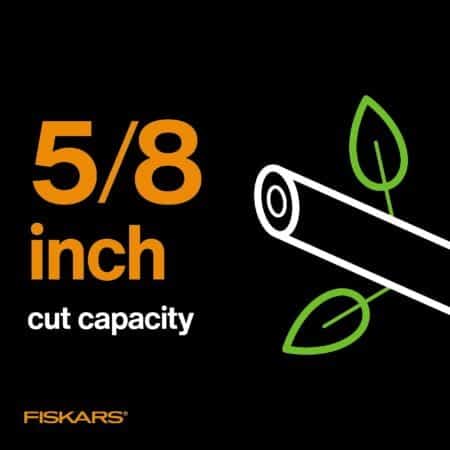 Fiskars SoftGrip Bypass Pruner 5/8" Tree and Branch Cutter - Bypass Pruning Shears and Gar - Image 6