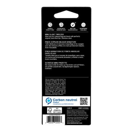 Tweezerman Mini Slant Tweezer - Tweezers for Eyebrows, Travel Tweezers for Eyebrows, Facia - Image 6