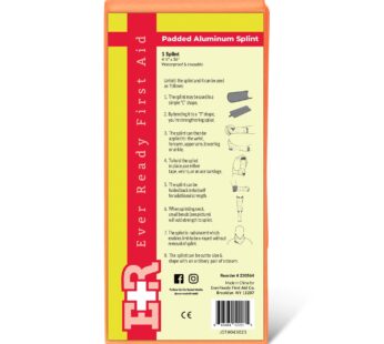 Ever Ready First Aid 4.25 x 36 Inch Padded Aluminum Splint, Lightweight, Waterproof, Reusa
