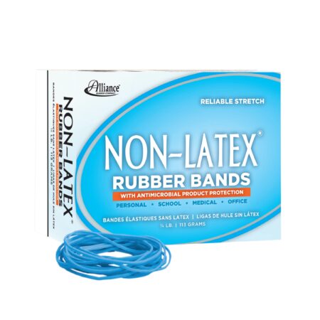 Alliance Rubber 42199#19 Non-Latex Antimicrobial Rubber Bands, 1/4 lb Box Contains Approx. - Image 2