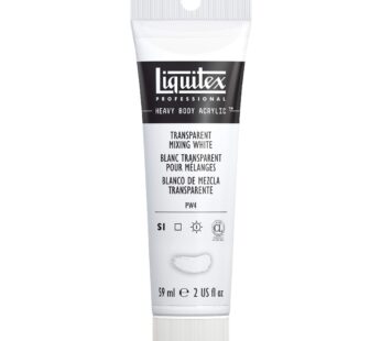 Liquitex Professional Heavy Body Acrylic Paint, 2-oz (59ml) Tube, Transparent Mixing White