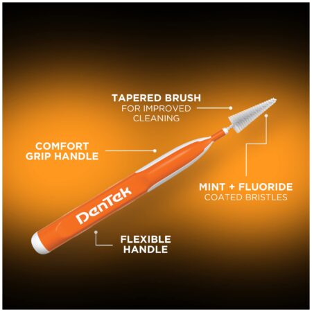 DenTek Easy Brush Interdental Cleaners | Brushes Between Teeth | Standard | Mint Flavor | - Image 3