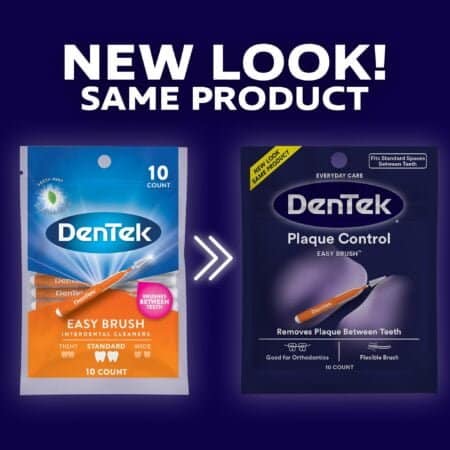 DenTek Easy Brush Interdental Cleaners | Brushes Between Teeth | Standard | Mint Flavor | - Image 2