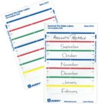 Avery File Folder Labels on 4" x 6" Sheets, Easy Peel, Assorted, Print & Handwrite, 2/3" x - Image 4