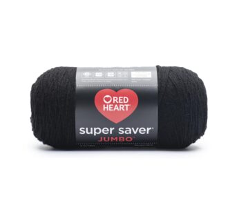 RED HEART E302C.0312 Super Saver Jumbo Yarn, Black