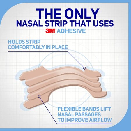 Breathe Right Nasal Strips Clear For Sensitive Skin Large 30 Each - Image 3