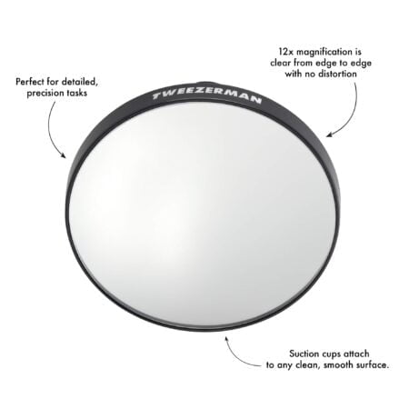 Tweezerman Tweezermate 12x's Magnification Mirror, Black - Image 4