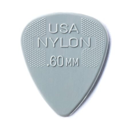 JIM DUNLOP 44P.60 Nylon Standard, Light Gray, .60mm, 12/Player's Pack