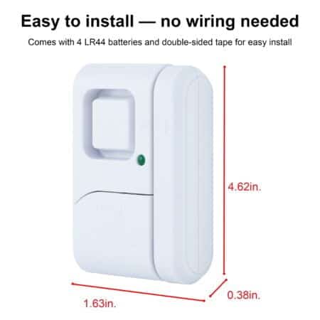 GE Personal Security Window and Door Alarm, 1 Pack, DIY Protection, Burglar Alert, Wireles - Image 2