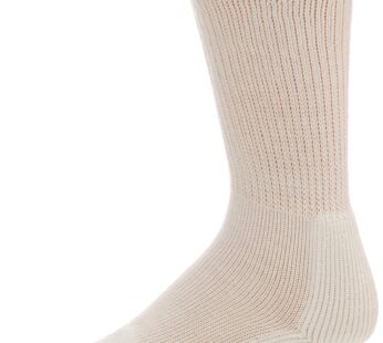 Thorlos TX Max Cushion Crew Tennis Socks, White (1 Pair), Large