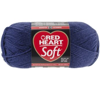 RED HEART Navy Soft Yarn, 1 Pack