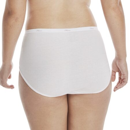 Hanes Womens High-waisted Panties, 6-pack, Moisture-wicking Cotton (Colors May Vary) Brief - Image 4