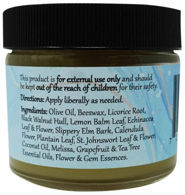 WiseWays Herbals: Salves for Natural Skin Care, Lemon Balm Salve 2 oz - Image 2