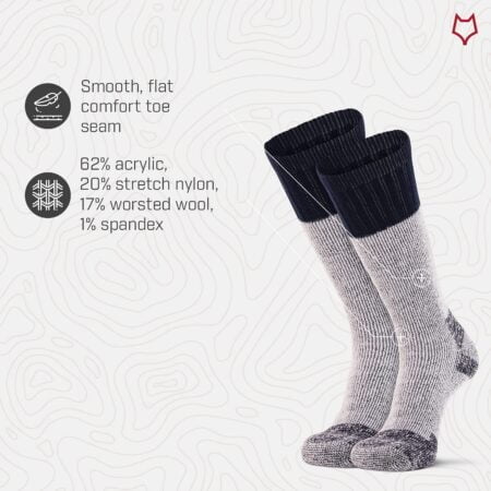 FoxRiver womens Wick Dry Outlander Heavyweight Boot & Field Mid-calf hiking socks, Green, - Image 4