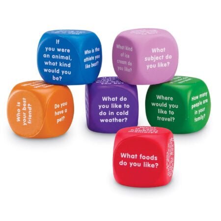 Learning Resources Conversation Cubes - 6 Pieces, Ages 6+ Foam Cubes for Social Emotional - Image 6