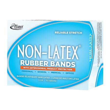 Alliance Rubber 42199#19 Non-Latex Antimicrobial Rubber Bands, 1/4 lb Box Contains Approx. - Image 3