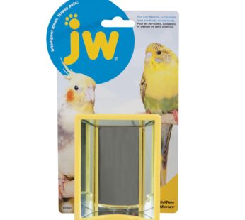 JW Hall Of Mirrors Bird Toy,3.25” length x 4.25” width x 1.25” depth