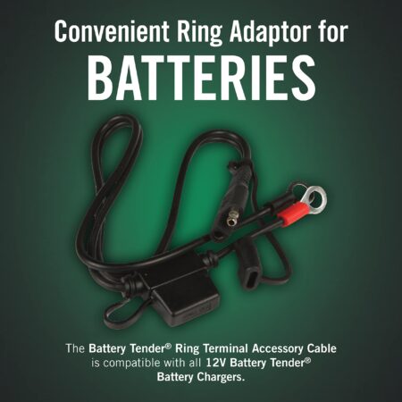 Battery Tender Ring Terminal Harness Accessory Cable - 18 inch Cord Adapter with SAE Quick - Image 3