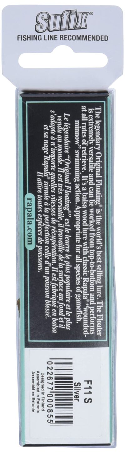 Rapala Original Floater 11 Fishing lure (Silver, Size- 11) - Image 5