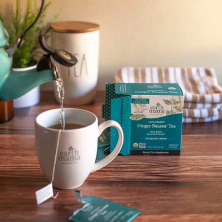 Earth Mama Organic Ginger Nausea? Tea | Comforts Occasional Nausea + Morning Sickness, 16 - Image 8
